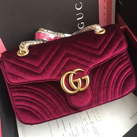 gucci red velbet bag|gucci marmont red velvet.